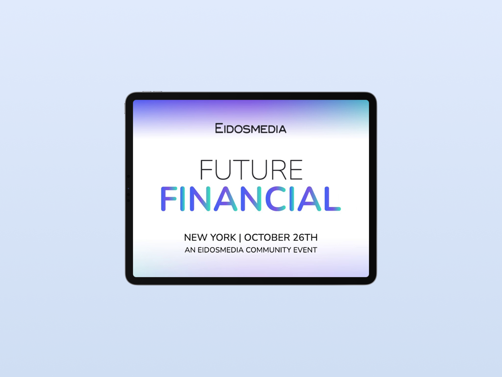 Interfaccia iPad Eidosmedia Future Financial