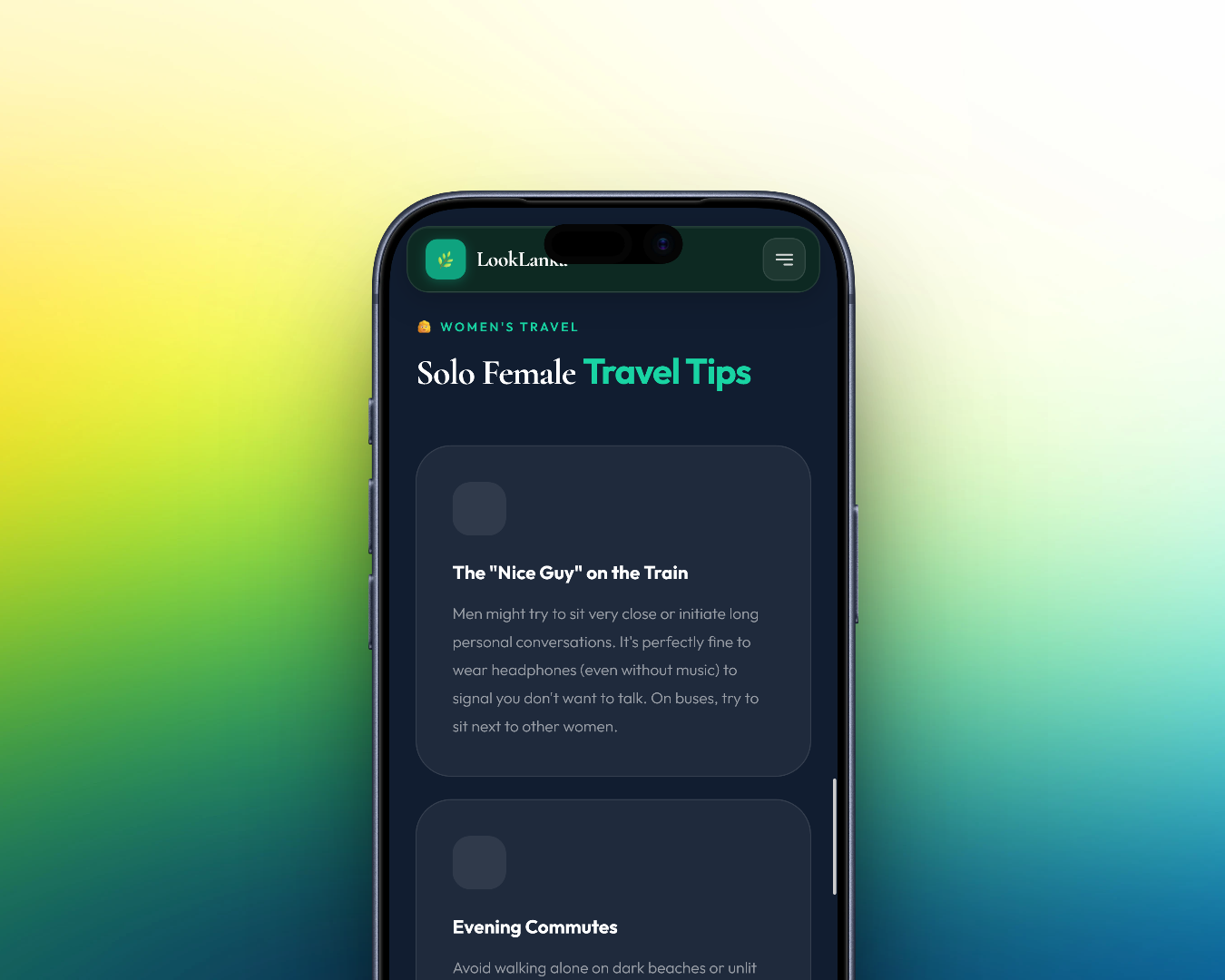 Interfaccia mobile Look-Lanka - Guide